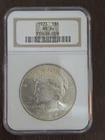 1923 MS64 PEACE DOLLAR GRADED NGC $1 P MINT 90% AG COIN