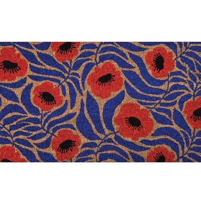 Briarwood Lane Poppies Coir Doormat 18 x 30