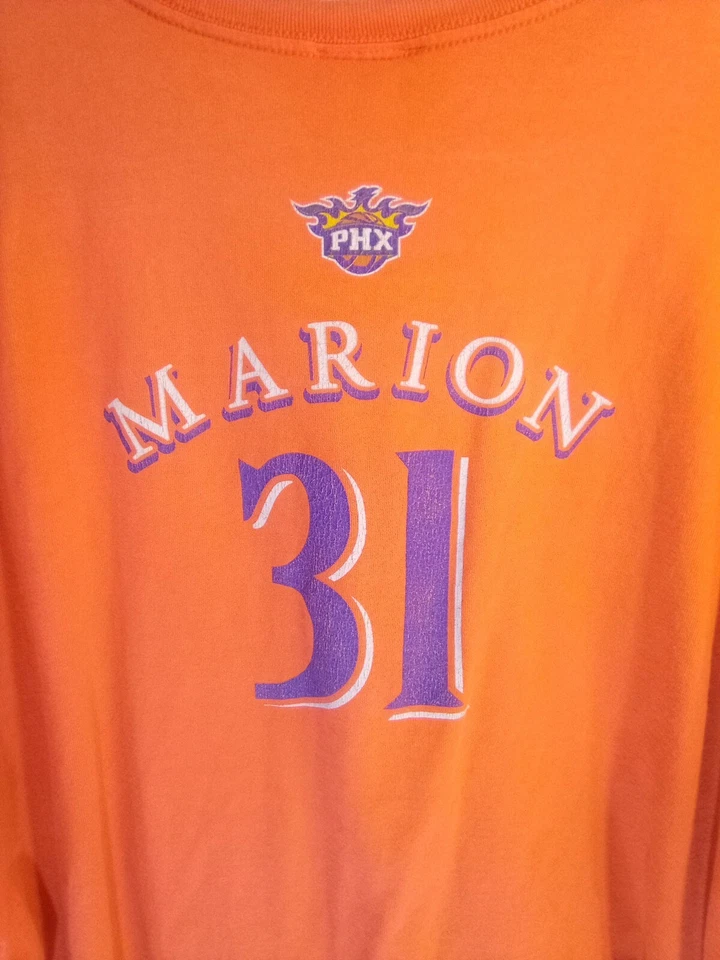 Camiseta De Colección NBA Colección Exclusiva Phoenix Suns #31 Shawn Marion 2x SS 2 Caras Foto 4 de 4