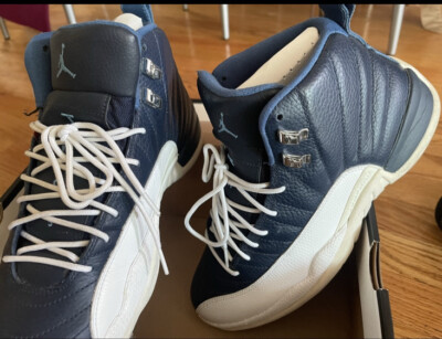 Air Jordan Retro 12 Retro Obsidian 2012 Size 10.5 Blue White | eBay