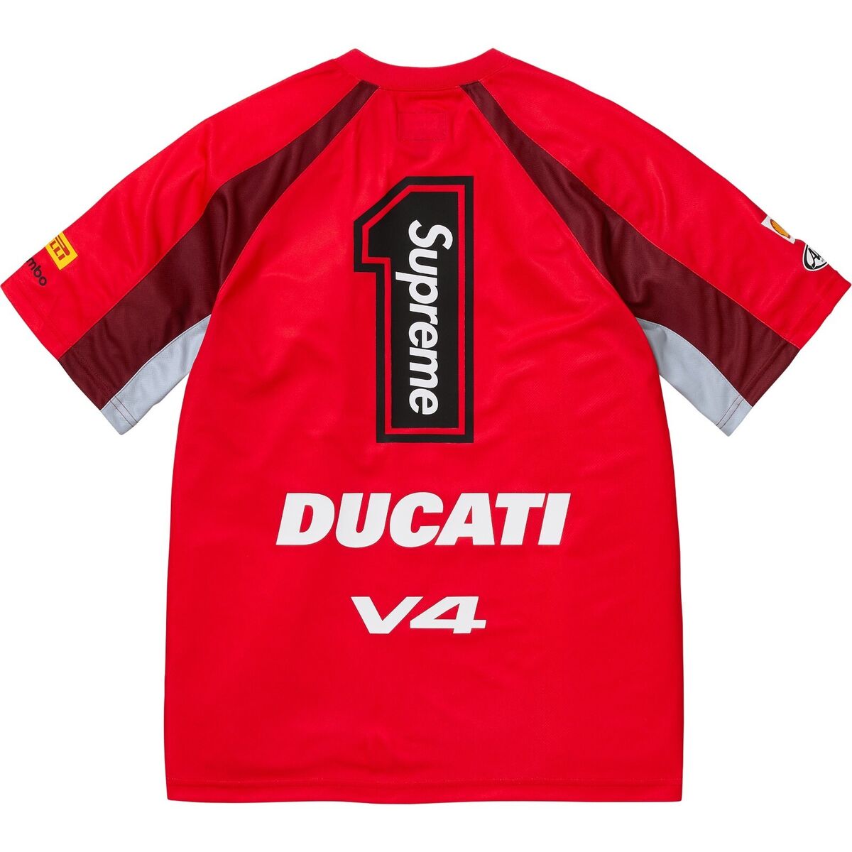 Supreme x Ducati Soccer Jersey Black White Red Blue SS24 Supreme x Ducati Soccer Jersey Black White Red Blue SS24