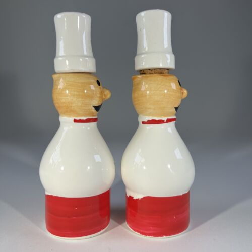 Vintage Nasco Oil and Vinegar Decanter Cruet Chef 7.25” Tall Bake Made in Japan - Picture 3 of 14