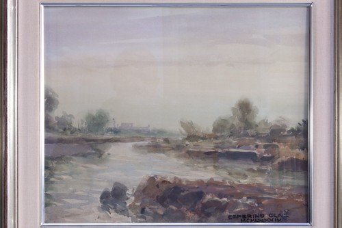 Acuarela Paisaje atardecer. Ceferino Olivé Enmarcado Watercolor Sunset Landscape - Bild 2 von 7