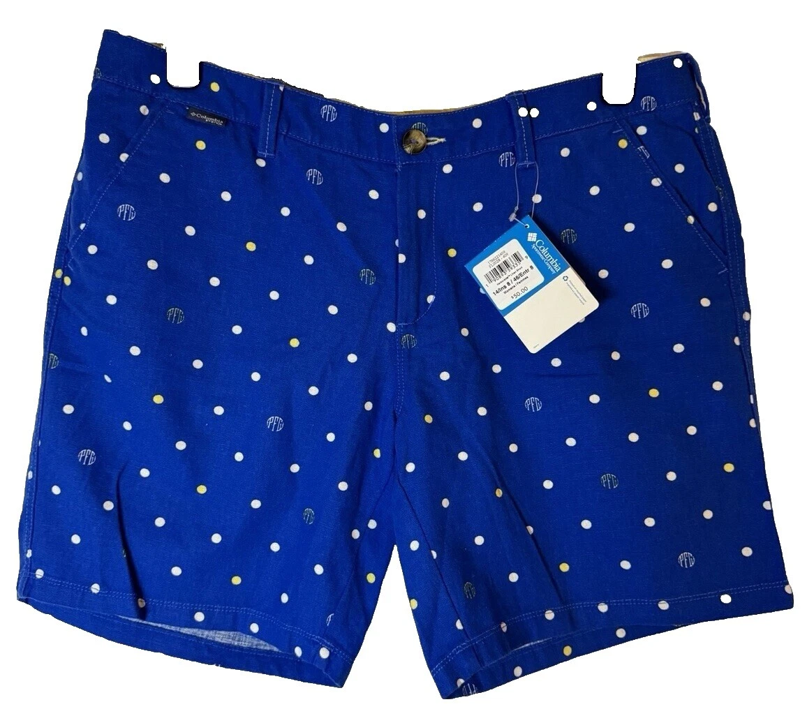 Шорты в горошек для женщин Columbia хлопок