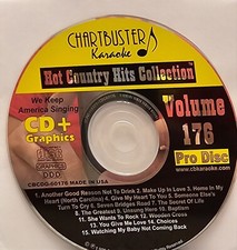 60176   COUNTRY HITS  CHARTBUSTER  KARAOKE CDG DISC