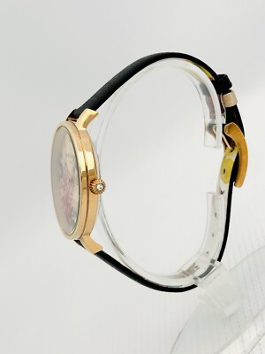 Ted Baker Yellow Leather Strap Floral Watch NWT Ted baker ladies Watch 37mm Dial Quartz Watch – Pre-OwnedWatches main image 3