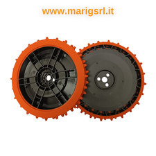 SEGWAY NAVIMOW I105E I108E I110E COPPIA RUOTE DA PENDENZA ORIGINALI Con accessor