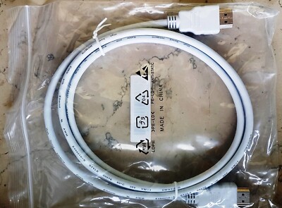 HDMI Cable 1m LONG High Speed with Ethernet A plug 3D  30 v VW-1 E494210-S STYLE