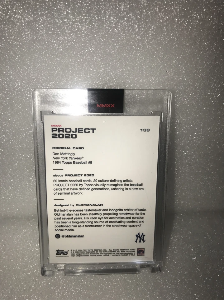 Topps PROJECT 2020 Card 139 - 1984 Don Mattingly by Oldmanalan - Image 2 of 4