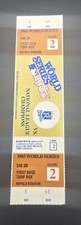 1985 World Series FULL Ticket Unused GAME 2 Royals Cardinals First Base Turf Box