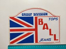 STICKER TOPS BALL JEANS STICKER STICKER VINTAGE 80s ORIGINAL