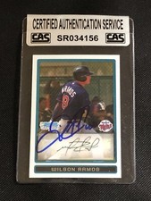 WILSON RAMOS 2009 BOWMAN CHROME ROOKIE SIGNED AUTOGRAPHED CARD CAS AUTHENTIC