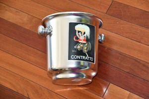 Cappiello Contratto Pottery Barn Champagne Ice Bucket Bubbly Made in Italy 2002