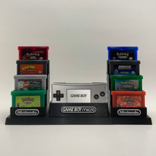 Game Boy Micro  18 Game Cartridge's Display - DISPLAY ONLY Customize Colors 