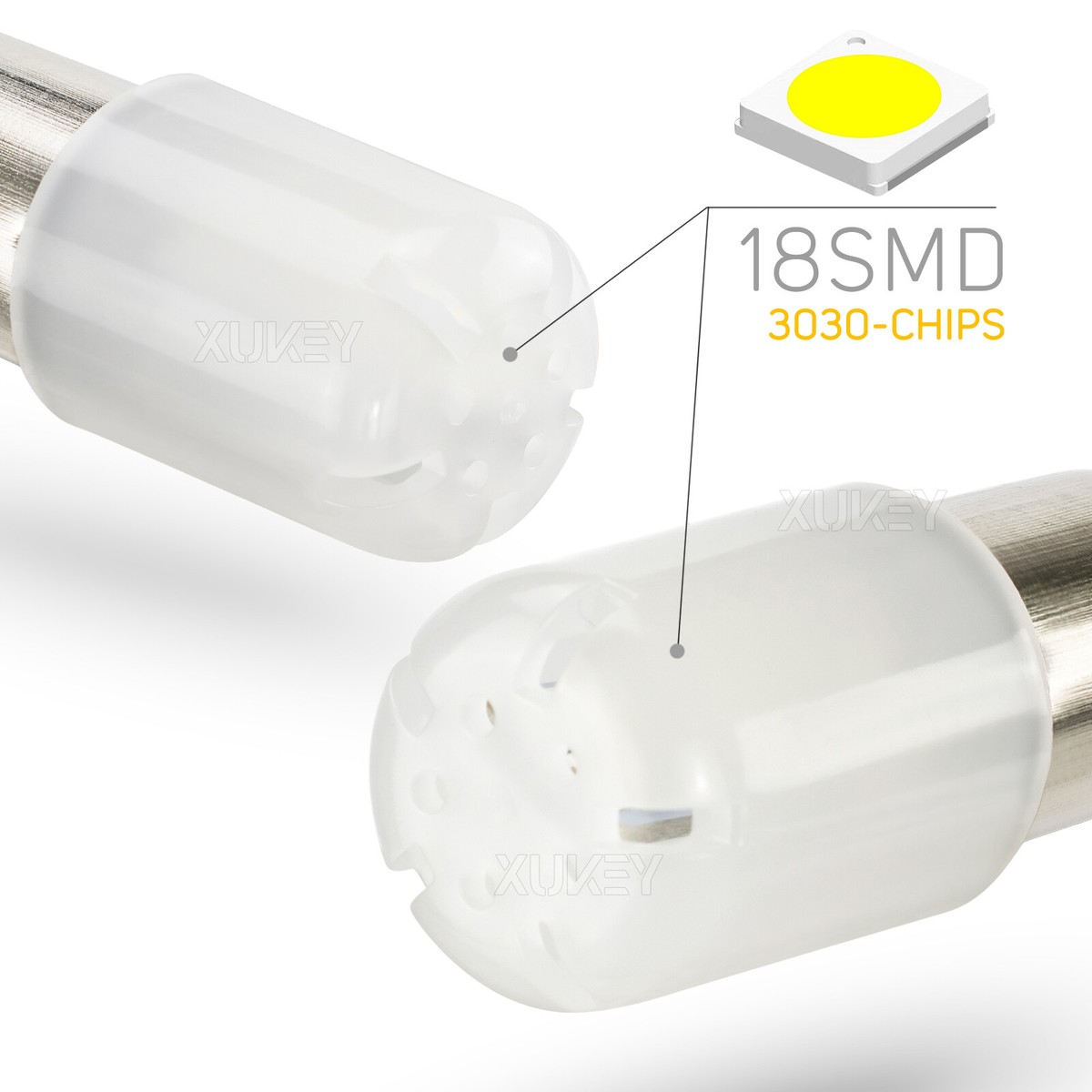 1157 54-SMD LED Tail Brake Stop Reverse Parking Turn Signal Light Bulb