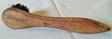 Esquire Shoe Shine Dauber Brush Wooden Handle Bristles Round Shape USA Vintage