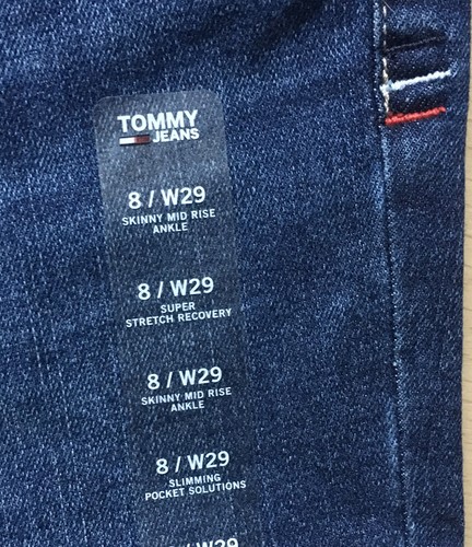 Superb BNWT Tommy Hilfiger Skinny Ankle Stretch Denim Jeans. 29-30W. (T2967) - Picture 9 of 13