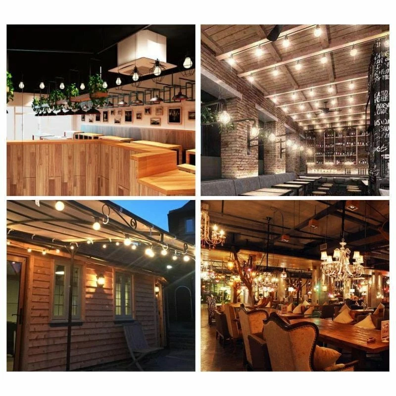 2PCS E27 LED Bulb Filament ST64 Vintage Edison Lamp 220V 6W Lighting Warm White - Image 3 of 4