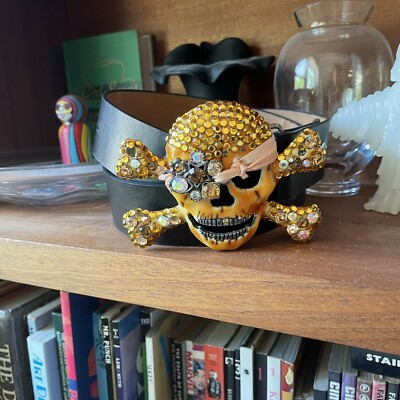 Vintage Y2K skull belt buckle | eBay