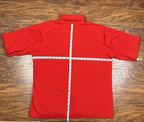 vintage trader bay turtleneck t shirt XL red k5 - Picture 2 of 5
