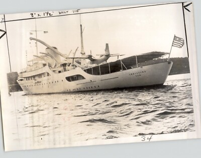YACHT 'Christina' for 1st Lady JACKIE KENNEDY in Greece SHIPS 1963 Press Photo
