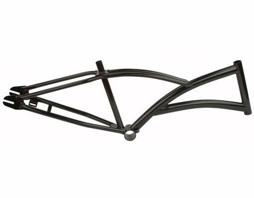 NUOVO Telaio Bicicletta Elicottero Nero Acciaio Beach Cruiser Bici Ciclismo  | eBay