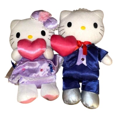 Hello Kitty Dear Daniel Wedding Plush Doll Pair Set Dress plush toy Sanrio