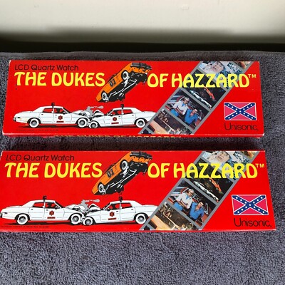 The Dukes Of Hazzard Men Casual Rubber Quartz Digital Watch Untested With Box