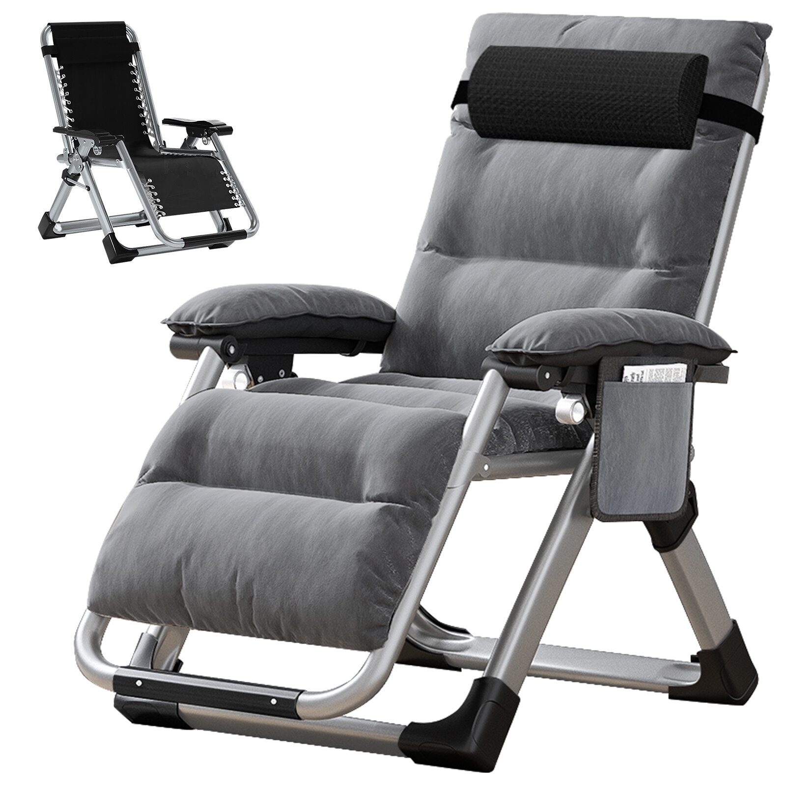 SLSY Zero Gravity Chairs Oversized Reclining Patio Chair Outdoor Recliner Chaise