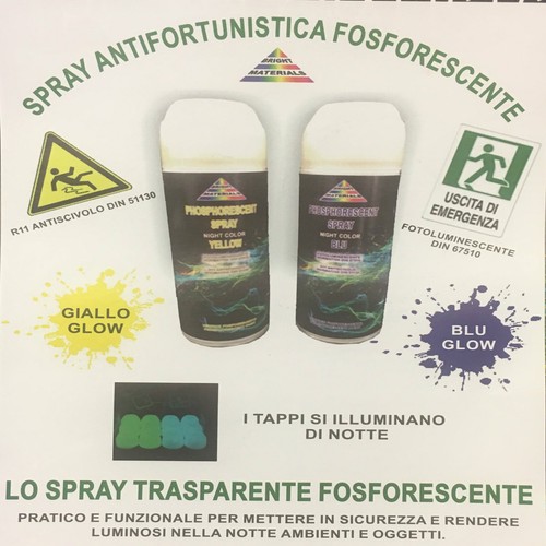 Spray antifortunistica fosforescente luminescente antiscivolo a norma DIN 67510 - Imagen 4 de 8