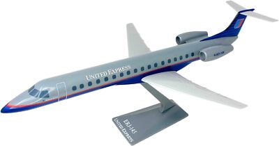 Flight Miniatures United Express ERJ-145 N801HK Desk Top 1/100 Model Airplane