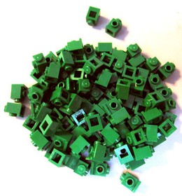 Lego 1x1 Green Brick w/Headlight (30 pieces)