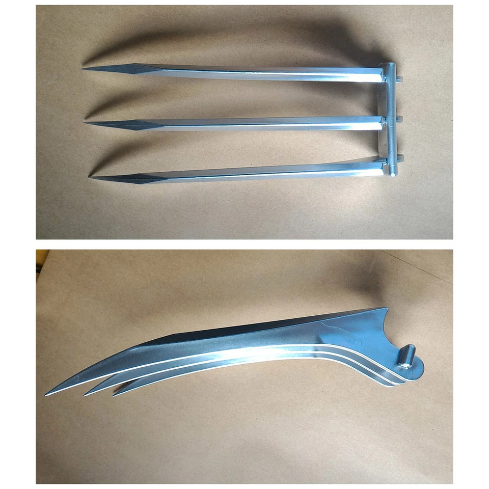 1 Par Deadpool 3 X-Men Wolverine 10" Garra Cosplay Disfraz Utilería Conjunto Halloween Foto 4 de 4