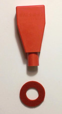 Red Top Post Battery Terminal Boot Cover Race Auto 4-6 Gauge Cable Wwasher Red Top Post Battery Terminal Boot Cover Race Auto 4-6 Gauge Cable Wwasher