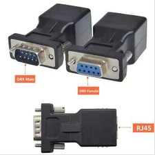 2pcs RJ45 to 9-pin 9 female adapter DB9 ot RJ45 to RS232 network port