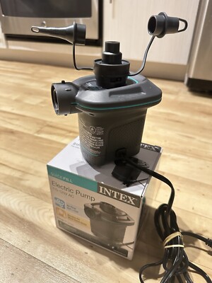 Intex Quick Fill Electric Pump 110-120V AC Inflates & Deflates Pre-Owned Tested