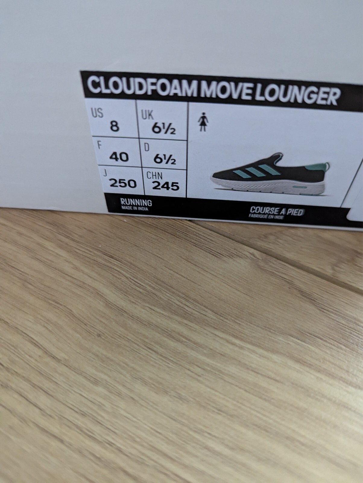 SAOLA Adidas Cloudfoam Move Sock scarpe da ginnastica donna grigio acqua taglia 6 5 (indossate solo una volta)