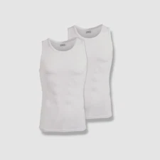 I.N.C. International Concepts Men White 2-Pack Crew Tank Top T-Shirt Size M