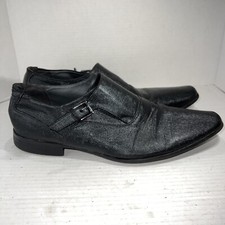 Mens Calvin Klein Monk Strap Black Size 13 Dress Shoes
