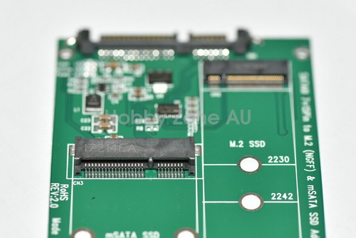 mSATA SSD or M.2 NGFF B/B+M KEY SSD to SATA III 7+15 Pin Adapter Converter Card - Picture 4 of 7