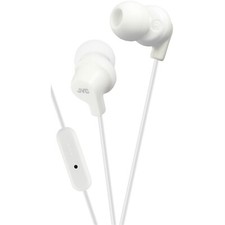 JVC HAFR15W In-Ear Wired Headphones with Microphone (White) for Mackbook/iPad/CD