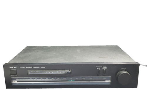 Nikko Black AM/ FM Stereo tuner NT-500 II Tested and working Excellent