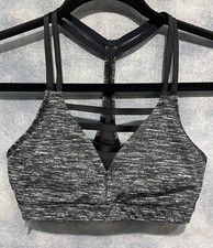 Victoria's Secret VSX Sport Bra Size XS Black Gray Racerback