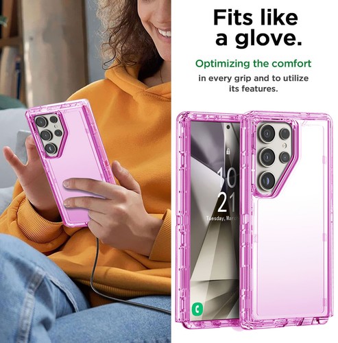 For Samsung Galaxy S24 Ultra S24+ S24 Luxury Transparent Case Clear Phone Cover - Picture 46 of 50