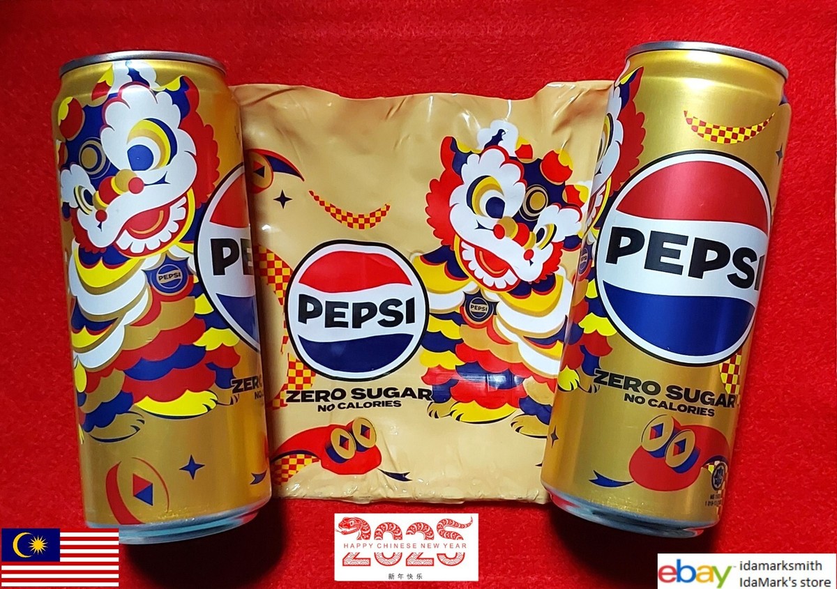 Empty PEPSI ZERO can MALAYSIA 320ml 2025 Edition Chinese New Year