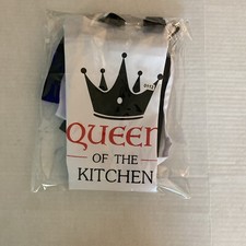 King and queen Apron Set,,, great for outdoors and grilling