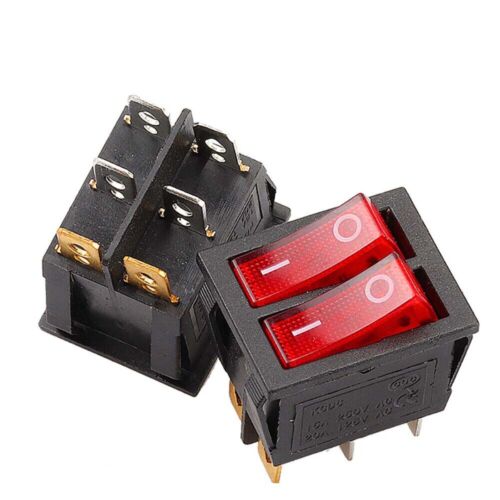 KCD4 Rectangular Boat Rocker Switch 25x31mm Rocker Power Switch ON-OFF AC 250V - Picture 19 of 25