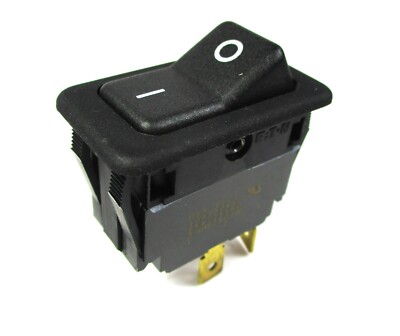 Eaton Basic ON/OFF Rocker Switch, SPST, 2 Connections, 10A/250VAC, 15A/125VAC