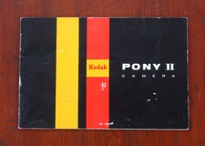 KODAK PONY II INSTRUCTION BOOK/185408