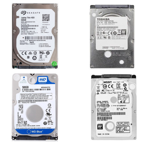 2,5" SATA-Festplatte HDD 500 GB 5400 1/MIN 100 % Zustand - verschiedene Marken Garantie